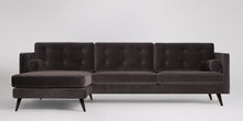 Ladda bilden till Galleri-vy  Herald 3-sits soffa med vänsterdivan Väv Steel Blue