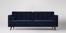 Ladda bilden till Galleri-vy  Herald 3-Sits Soffa Sammet Nouveau Mörkblå