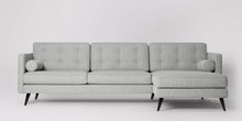 Ladda bilden till Galleri-vy  Herald 3-sits soffa med högerdivan Sammet Metropolitan Ockra