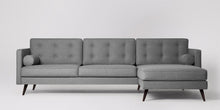 Ladda bilden till Galleri-vy  Herald 3-sits soffa med högerdivan Sammet Metropolitan Djup Blå