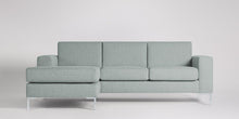 Ladda bilden till Galleri-vy  Singer 3-sits soffa med vänsterdivan Väv Ljusgrå