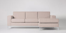 Ladda bilden till Galleri-vy  Singer 3-sits soffa med högerdivan Sammet Metropolitan Djup Blå