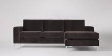 Ladda bilden till Galleri-vy  Singer 3-sits soffa med högerdivan Väv Steel Blue