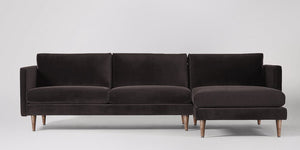 Astor 3-sits soffa med högerdivan Väv Sand