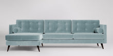 Ladda bilden till Galleri-vy  Herald 3-sits soffa med vänsterdivan Väv Mörkgrå