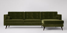 Ladda bilden till Galleri-vy  Herald 3-sits soffa med högerdivan Väv Mörkgrå