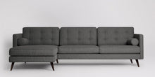 Ladda bilden till Galleri-vy  Herald 3-sits soffa med vänsterdivan Sammet Nouveau Himmelsk Blå