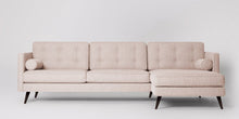 Ladda bilden till Galleri-vy  Herald 3-sits soffa med högerdivan Sammet Metropolitan Maroon