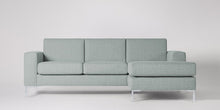 Ladda bilden till Galleri-vy  Singer 3-sits soffa med högerdivan Väv Blush
