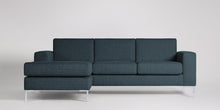 Ladda bilden till Galleri-vy  Singer 3-sits soffa med vänsterdivan Sammet Nouveau Oliv Grön