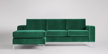 Ladda bilden till Galleri-vy  Singer 3-sits soffa med vänsterdivan Väv Mörkgrå