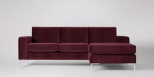Ladda bilden till Galleri-vy  Singer 3-sits soffa med högerdivan Väv Ljusgrå
