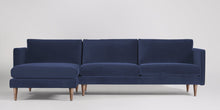Ladda bilden till Galleri-vy  Astor 3-sits soffa med vänsterdivan Sammet Nouveau Klassisk Grön