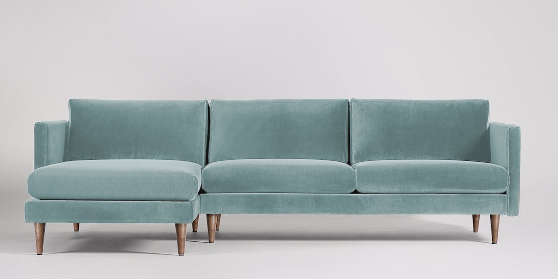 Astor 3-sits soffa med vänsterdivan Väv Mörkgrå