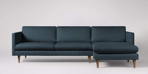 Astor 3-sits soffa med högerdivan Väv Ljusgrå